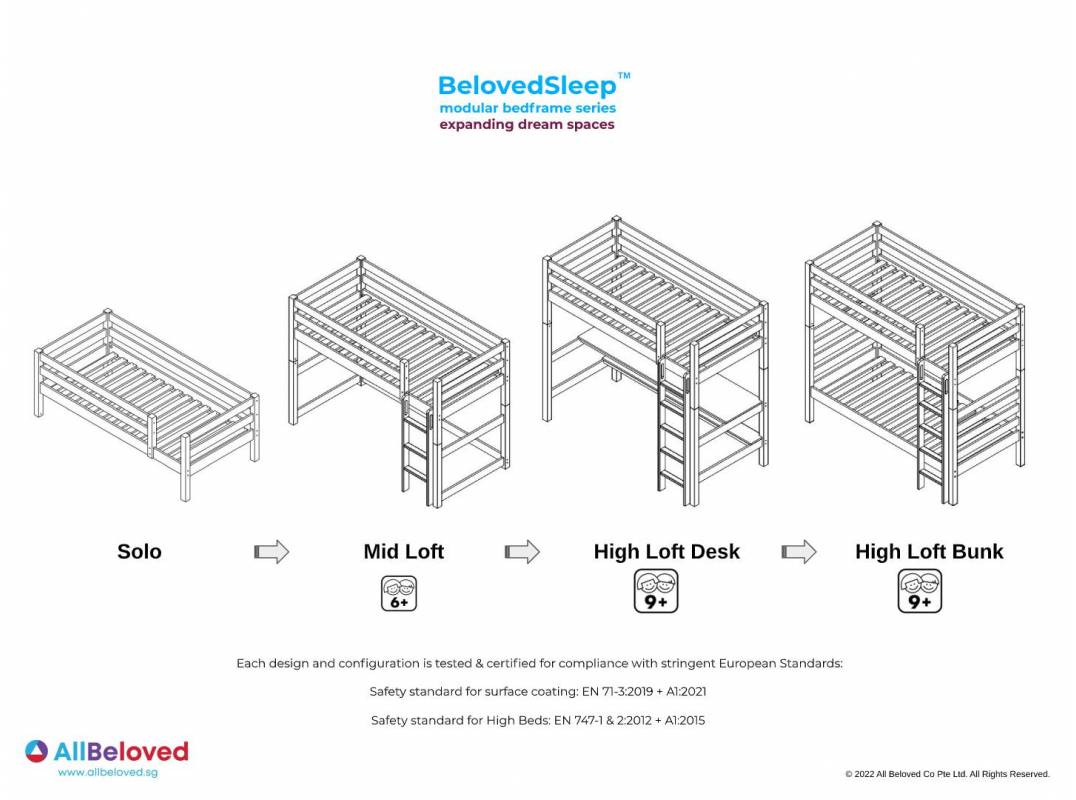 BelovedSleep™ Modular Bedframe